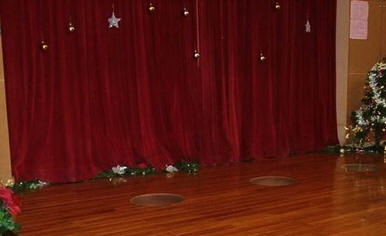 學校舞台布慕,大型舞台布慕.